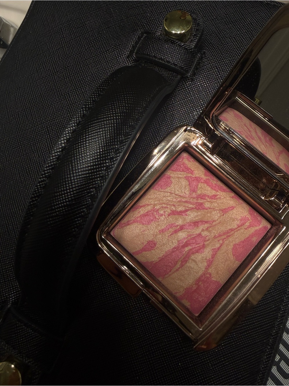 Lux Marble Glow Baked Blush - Pink & Gold